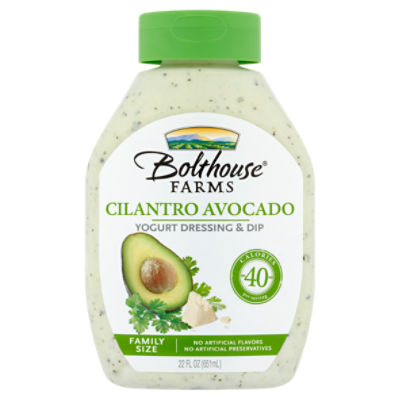 Bolthouse Farms Cilantro Avocado Yogurt Dressing & Dip Family Size, 22 fl oz, 22 Fluid ounce