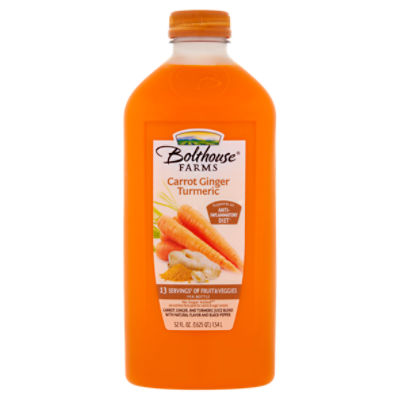 Bolthouse Farms No Sugar Added Carrot Ginger Turmeric Juice, 52 fl oz, 52 Fluid ounce