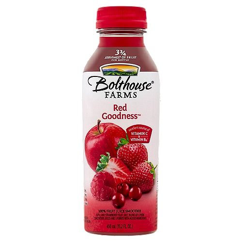 Bolthouse Farms Red Goodness Apple and Strawberry Fruit Juice, 15.2 fl oz