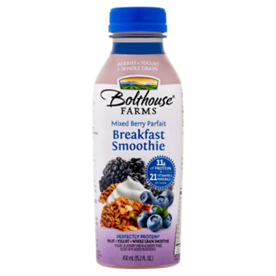 Bolthouse Farms Mixed Berry Parfait, Breakfast Smoothie