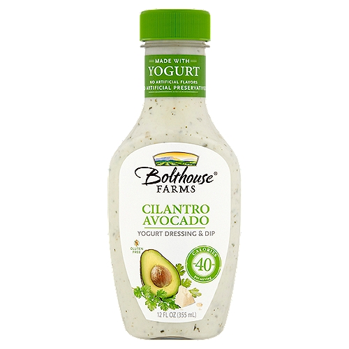 Bolthouse Farms Cilantro Avocado Yogurt Dressing & Dip, 12 fl oz