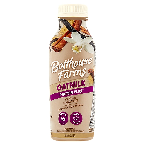 Bolthouse Farms Vanilla Cinnamon Oatmilk Protein Shake, 15.2 fl oz
