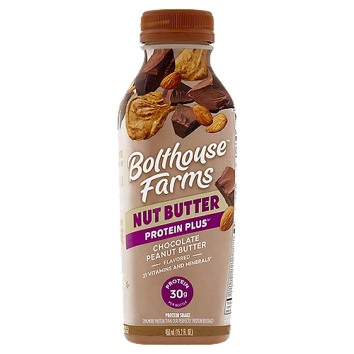 Bolthouse Farms Chocolate Peanut Butter Flavored Nut Butter Protein Shake, 15.2 fl oz