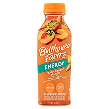 Bolthouse Farms Energy Peach Carrot Mango Juice Smoothie, 15.2 fl oz, 15.2 Fluid ounce