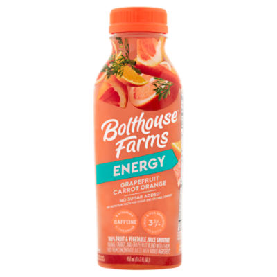 Bolthouse Farms Energy Grapefruit Carrot Orange Juice Smoothie, 15.2 fl oz