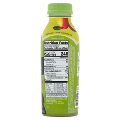Bolthouse Farms Wicked Apple Pineapple Mango 100% Juice Smoothie Limited Edition, 15.2 fl oz