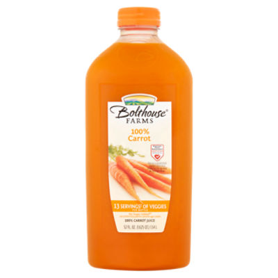 Bolthouse Farms 100% Carrot Juice, 52 fl oz, 52 Fluid ounce