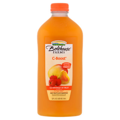 Bolthouse Farms C-Boost No Sugar Added 100% Fruit Juice Smoothie, 52 fl oz