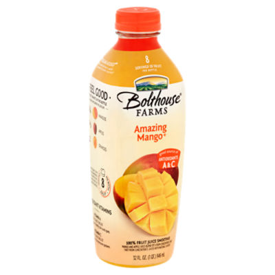 Bolthouse Farms Amazing Mango 100% Fruit Juice Smoothie, 32 fl oz - Price  Rite