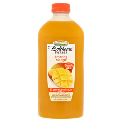 Bolthouse Farms Amazing Mango 100% Fruit Juice Smoothie, 52 fl oz, 52 Fluid ounce