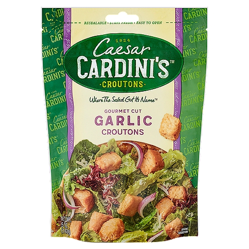 Caesar Cardini's Gourmet Cut Garlic Croutons, 5 oz
