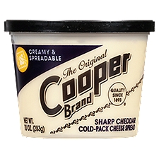 The Original Cooper Brand Sharp Cheddar Cold-Pack Cheese Spread, 10 oz