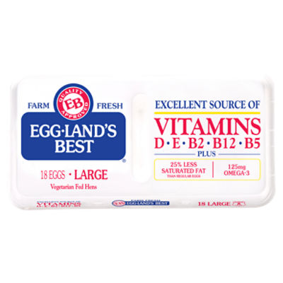 Great Value Extra Large White Eggs, 18 Count