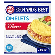 Egg-Land's Best Ham & Cheese Omelets, 2 count, 3.9 oz