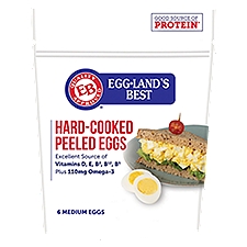 Eggland's Best 6ct Medium Hard-Cooked Peeled Eggs, 9.3 Ounce