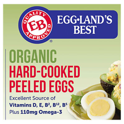 Eggland's Best Grade AA Hard-Cooked Peeled Medium Eggs - Shop Eggs & Egg  Substitutes at H-E-B