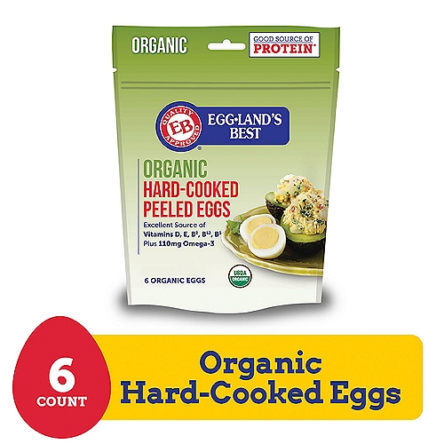 Eggland's Best Organic Hard Cooked Eggs, 6 count