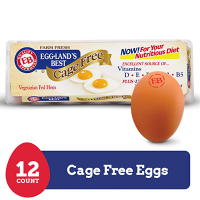 Eggland's Best Cage Free Large Brown Eggs, 12 count, 12 Each