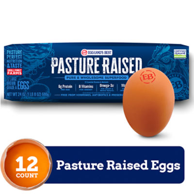 Eggland's Best Large Brown Pasture Raised Eggs, 12 count