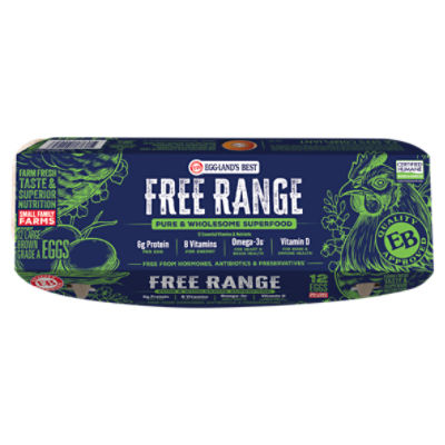 Eggland's Best Free Range Large Brown Eggs, 12 Count - Fairway
