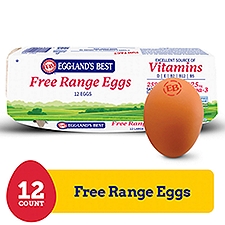 Eggland's Best Free Range Large Brown Eggs, 12 count, 12 Each