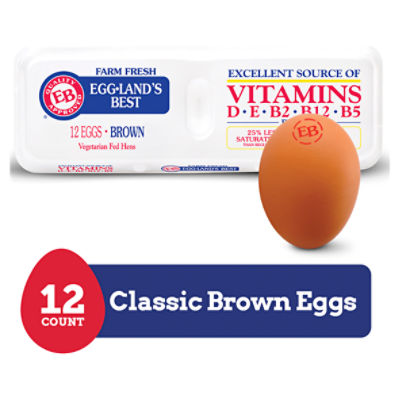 Eggland's Best Eggland's Best Classic Large Brown Eggs, 12 count, 12 Each 