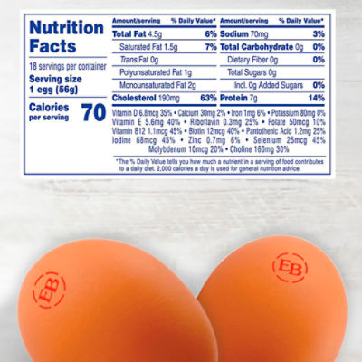 Egg Eggland's Best Organic Eggs, Large, 18 count - Fairway