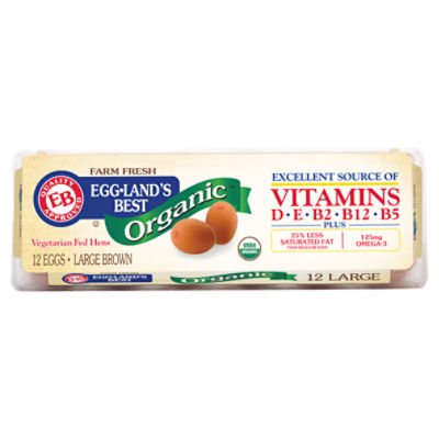 Eggland's Best Organic 12Ct Large Brown Eggs