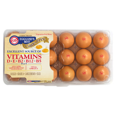 Eggland's Best Cage Free Large Brown Eggs, 18 count ShopRite