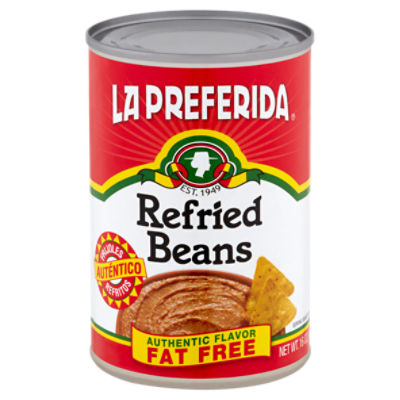 La Preferida Authentic Flavor Fat Free Refried Beans, 16 oz