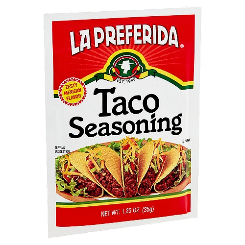 La Preferida Zesty Mexican Flavor Taco Seasoning, 1.25 oz
