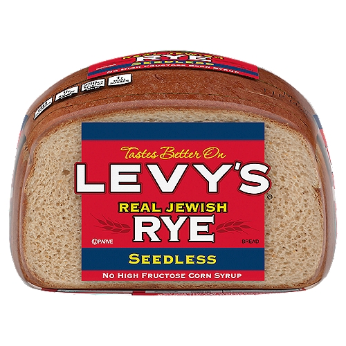 Levy's Real Jewish Rye Seedless Bread, 1lb
