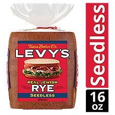 Levy's Real Jewish Rye Seedless, Bread, 16 Ounce