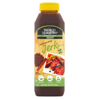 World Harbors Jamaican Style Jerk Sauce & Marinade, 16 fl oz ShopRite