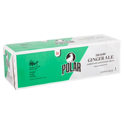 Polar Zero-Calorie Diet Ginger Ale, 12 fl oz, 12 count