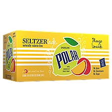 Polar Sparkling Mango Limeade, Seltzer'ade, 96 Fluid ounce