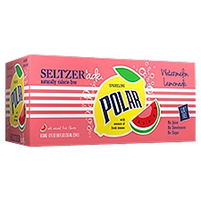 Polar Sparkling Watermelon Lemonade, Seltzer'ade, 96 Fluid ounce