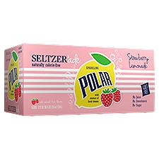 Polar Sparkling Strawberry Lemonade, Seltzer'ade, 96 Fluid ounce