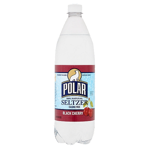 Polar 100% Natural Black Cherry Seltzer, 33.8 fl oz