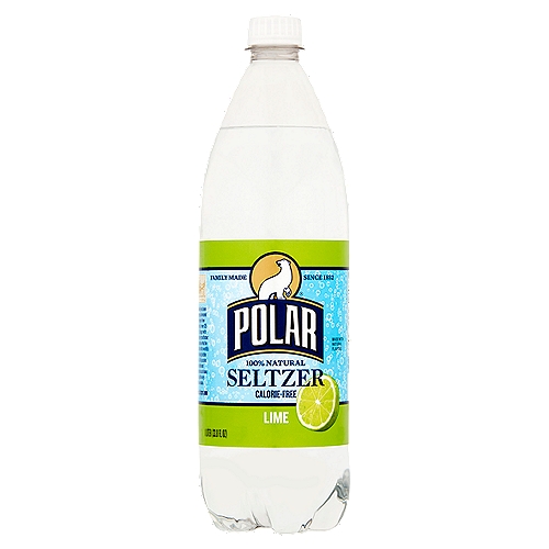 Polar 100% Natural Lime Seltzer, 33.8 fl oz