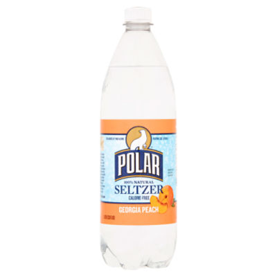 Polar 100% Natural Georgia Peach Seltzer, 1 Liter