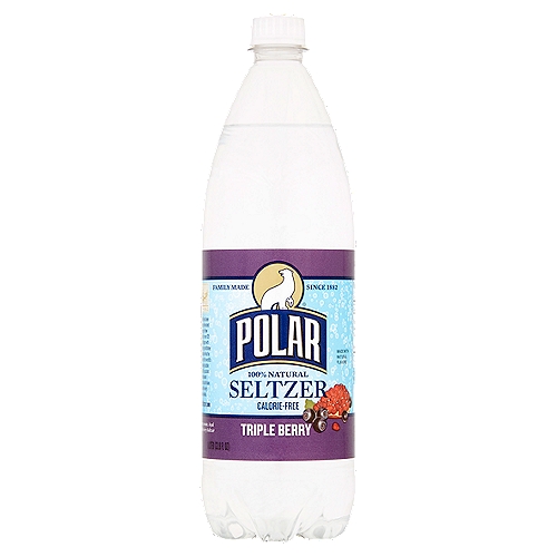 Polar Triple Berry Seltzer, 33.8 fl oz
Pomegranate, Açai & Blueberry Seltzer