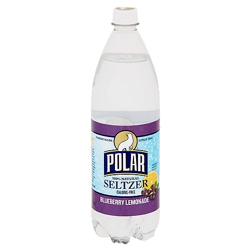 Polar 100% Natural Blueberry Lemonade Seltzer, 1 Liter