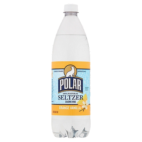 Polar 100% Natural Orange Vanilla Seltzer, 33.8 fl oz