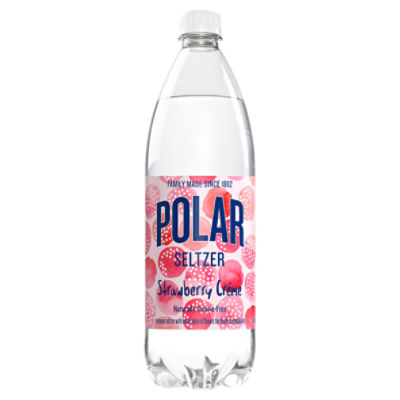 Polar Summer Strawberry Créme Seltzer Limited Edition, 33.8 fl oz