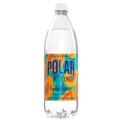 Polar Summer Papaya Breeze Seltzer Limited Edition, 33.8 fl oz