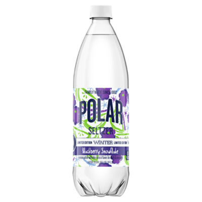 Polar Winter Blackberry Snowflake Seltzer Limited Edition, 33.8 fl oz