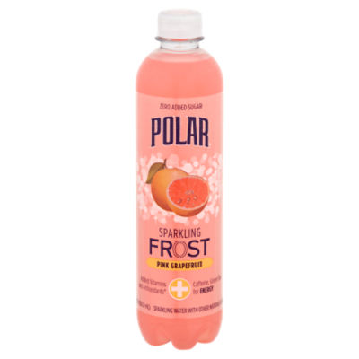 Polar Frost Pink Grapefruit Sparkling Water, 17 fl oz