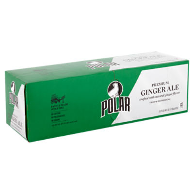 Polar Premium Ginger Ale, 12 fl oz, 12 count