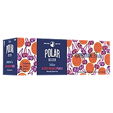 Polar Exclusive Blood Orange Punch Seltzer, 12 fl oz, 12 count